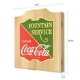 thumbnail image 7 of Coca-Cola Fountain Service Dart Board Cabinet Set with 6 Steel Tip Darts, 7 of 7