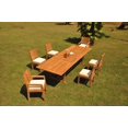 thumbnail image 6 of Grade-A Teak Dining Set: 6 Seater 7 Pc: 118" Mas Rectangle Trestle Leg Table And 6 Maldives Chairs (2 Arm & 4 Armless Chairs) WholesaleTeak #51ML2507, 6 of 6