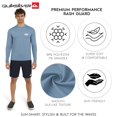 thumbnail image 3 of Camiseta de Baño Quiksilver UPF 50 de Manga Larga Azul Sombra - Talla L, 3 of 7