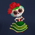 thumbnail image 3 of CafePress - El Dia De Los Muertos Skeleton Girl T Shirt - Women's Traditional Fit Dark T-Shirt, 3 of 4