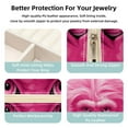 thumbnail image 3 of Pink Monkey Jewelry Display and Organizer: Portable Square Travel Case for Rings, Earrings, Necklaces, Bracelets - Suitable for Girls and Women, 3 of 6
