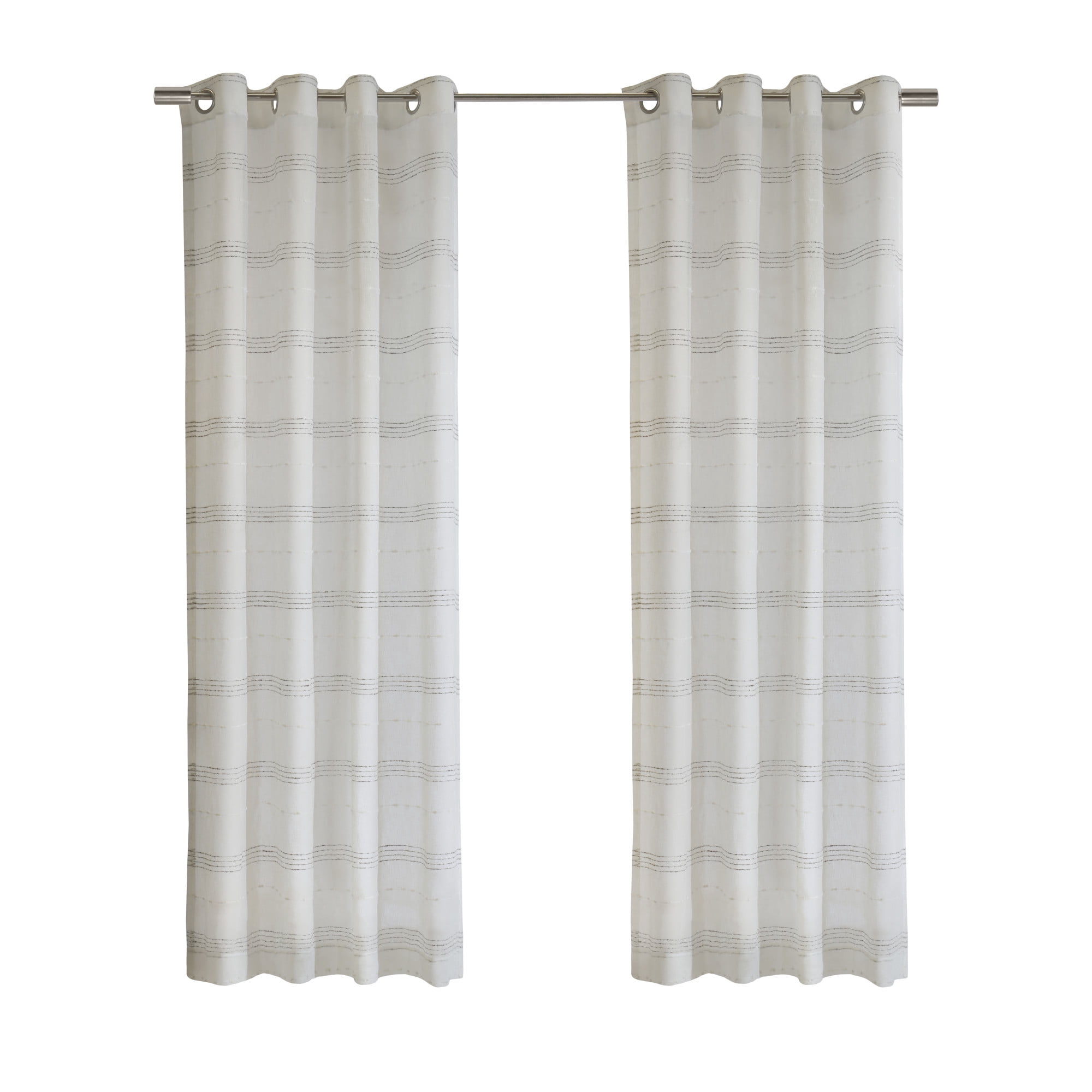 Loft Living Jackie Sheer Grommet Indoor Curtain 52 x 95 in White