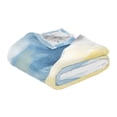 thumbnail image 3 of 70x55 Inches Glow in The Dark Blanket Cozy Throw Camping Blankets for Home and Outdoor Use Light Blue and Yellow Mountain, 3 of 8