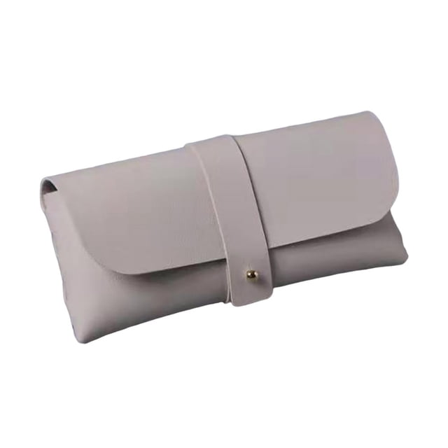 OUSITAID Glasses Case Scratch-resistant Large Capacity Space-saving Soft Flocked Lining Protective Faux Leather Dustproof Sunglasses Case Daily Supply