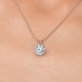 thumbnail image 3 of Gem Stone King 5.00 Ct IGI Certified Lab Grown Diamond Pendant Necklace for Women in 14K White Gold | Round Cut | D-E Color | VS1 Clarity | With 18 inch Chain, 3 of 7