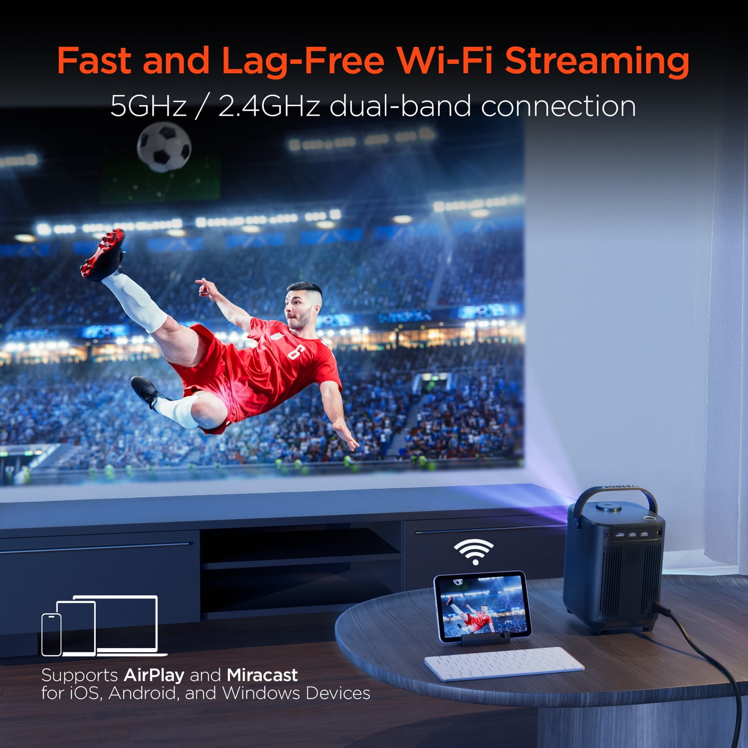 HyperGear CinéMini 720p HD Portable Mini Projector, 16072