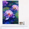 thumbnail image 1 of Blue Lotus Oil Painting Print, 1 of 1