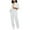 24-White, variant on SELONE Jumpsuits for Women Casual Long Sleeve Wide Leg Long Pant Ladies Travel Comfortable Vacation Fancy Jumpsuits for Women Jumpers and Rompers Casual Fashion Solid Color with Belt White M