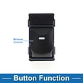 thumbnail image 3 of Interruptor de ventana eléctrica Unique Bargains para Hyundai Elantra 2012-2016 Interruptor de control de ventana ABS negro lado del pasajero, 3 of 7