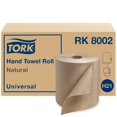 thumbnail image 1 of Tork Paper Hand Towel Roll Natural H21, Universal, 100% Recycled Fiber, 6 Rolls x 800 ft, RK8002, 1 of 8