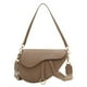 thumbnail image 1 of Bolso pequeño de cuero de PU con dos correas para mujer bolso de hombro informal bolsos de viaje, 1 of 9
