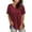 1-Wine, variant on Auroural under $10.00 Womens Clothes Women's Plus Size Tunic Tops Solid T Shirt Floral Casual Short Sleeve Blouse