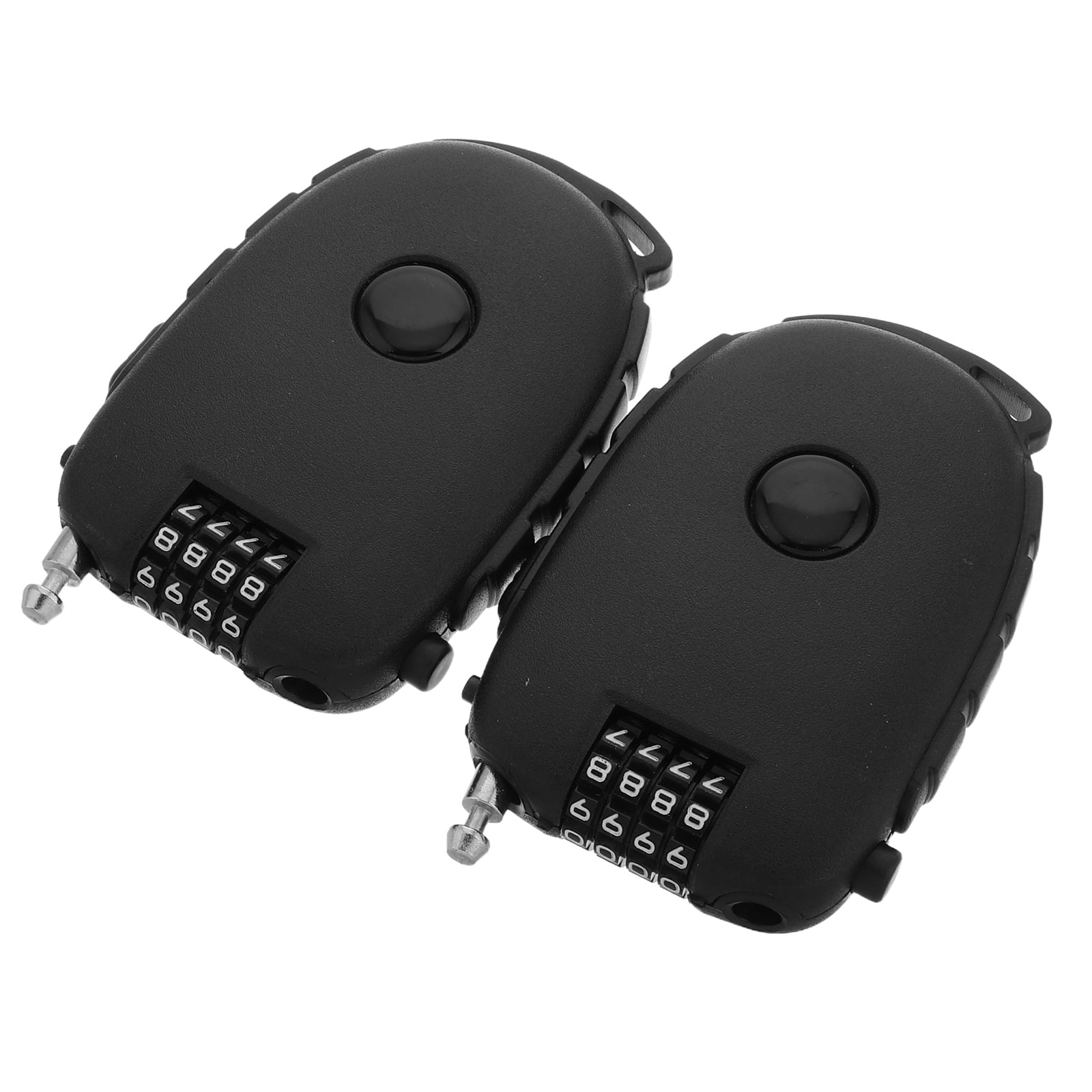WEUVEB 2-Pack Adjustable Portable Steel Cable Bike Locks, Lightweight Extendable Security Locks for Outdoor Cycling and Travel