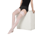 thumbnail image 3 of Hermosas medias de encaje de silicona para usar, medias sexys antideslizantes hasta la rodilla, medias sexys, 3 of 6
