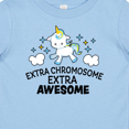 thumbnail image 4 of Inktastic Extra Chromosome Extra Awesome with Unicorn Boys or Girls Baby T-Shirt, 4 of 5