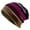 Purple, variant on Clearance! Baberdicy Women&Men Unisex Print Hat Ruffle Cancer Chemo Hat Beanie Scarf Collar Turban Head Wrap Light Blue