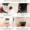 thumbnail image 4 of Disposable Paper Coffee Filters, Keurig K Cup Paper Filters for Keurig Single Brewer Reusable Cups, K-Cup Coffee Pods, Fits All Brands Reusable K Cups (500), 4 of 6