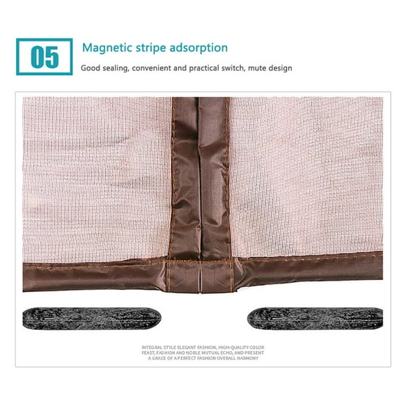 pitrice 80*210cm Magnetic Screen Door Magnetic Patio Door Mesh Curtain