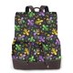 thumbnail image 1 of Balery Mardi Gras Carnival4 Mochila de Cuero para Mujeres, Gran Capacidad, Bolsa de Viaje Multifuncional, Mochila de Cuero y Bolsa de Hombro para Mujeres, 1 of 4