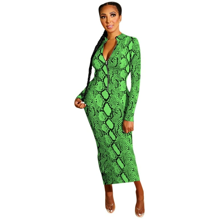 blue dress for baby girl Snake Leather Bodycon Dress main image 1