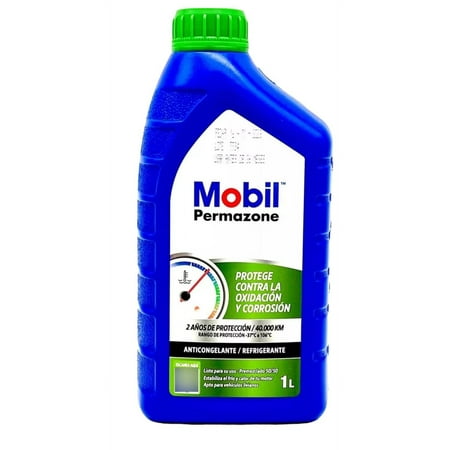 Anticongelante Coolant Mobil Permazone 50/50 1Lt Verde