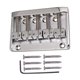 thumbnail image 3 of Puente para bajo eléctrico de 5 cuerdas de 83 mm con 6 tornillos y 1 llave Plata, 3 of 6