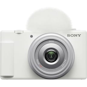 Restored Sony ZV-1F 20.1MP Compact Vlogging Camera with 20mm F2 Lens and 4K Video, White, Intenrnational Model