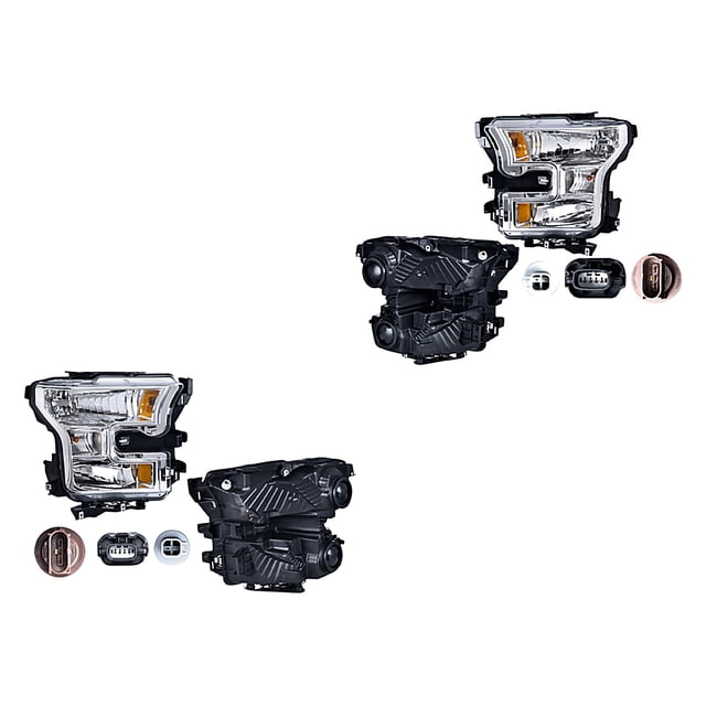 Par de Faros F-150 2015 A 2017 Ford DEPO .