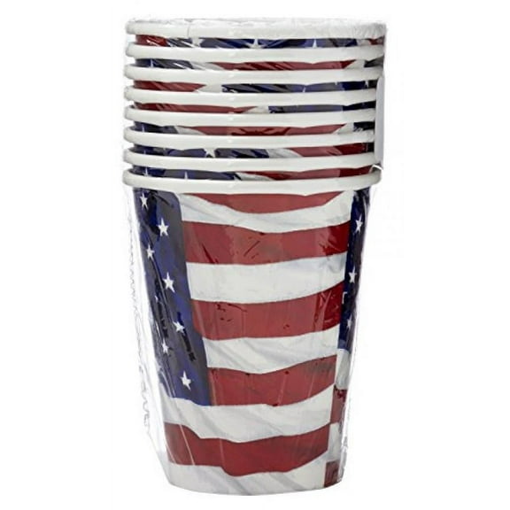 AMSCN CUP HOT CLD PPR 9 OZ FRTH JLY FLYNG CLRS
