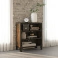 thumbnail image 1 of vidaXL Armoire de Rangement Brun Rustique 72x36x82 cm Métal et MDF, 1 of 5