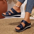 thumbnail image 6 of ZZwxWA Womens Summer Orthotic Arch Support Slides Sandals Ladies Adjustable Open Toe Slip On Thick Cushion Slippers, 6 of 7