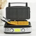 thumbnail image 3 of GreenPan Elite Ceramic Nonstick 2-Square Waffle Maker | Black, 3 of 7