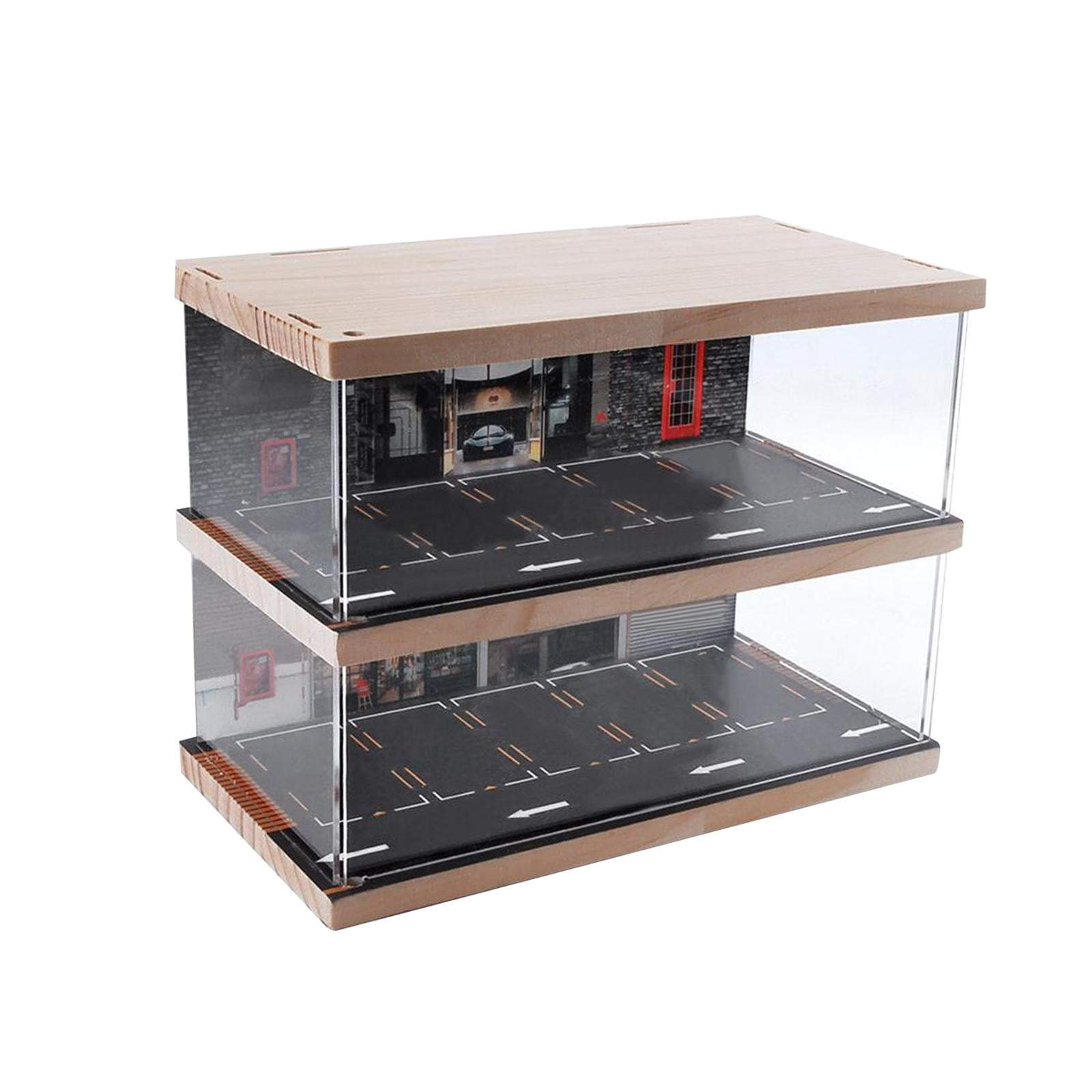 Acrylic Display Cabinets With Lock & LED Lights (3 Pack) – 40x40x45cm Stackable Showcase For Collectibles