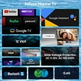 thumbnail image 2 of SYLVOX 12 Volt TV, 22" Smart Television with DVD Player Built in, 1080P Google OS ATSC NTSC WiFi Bluetooth HDMI USB, AC/DC Powered, 12V TV for RV Camper Boat Coastal Home (Marine Series), 2 of 17