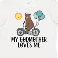 thumbnail image 4 of Inktastic My Godmother Loves Me Bear Boys or Girls Toddler T-Shirt, 4 of 5