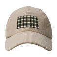 thumbnail image 4 of Baseball Cap Bent Eaves Design 6 Piece Cap Body Breathable Not Hot Plastic Cap Drag For Daily Travel Vacation Olive Houndstooth Buffalo Plaid Tartan Check Scotland_3 Beige, 4 of 8