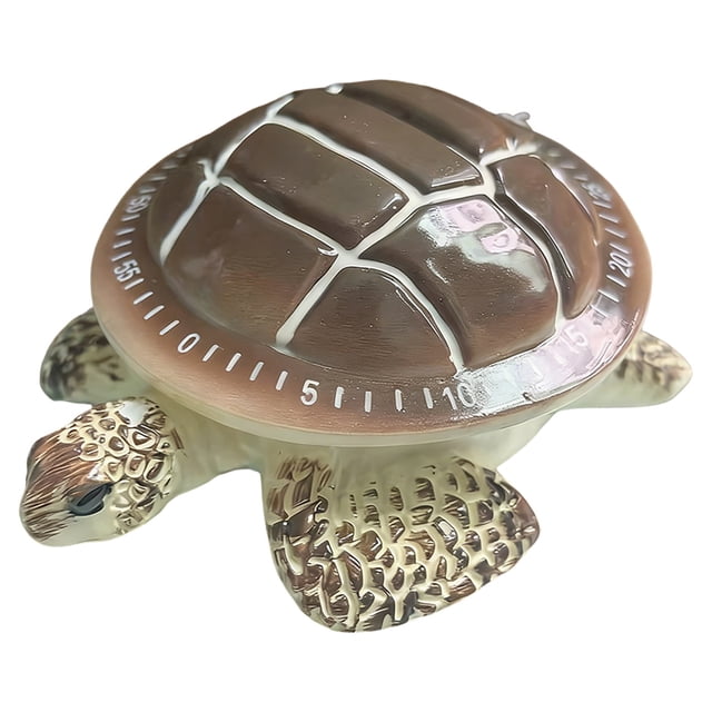 60 Minute Kitchen Timer - Magnetic Mechanical Countdown Clock | Turtle Shape Countdown Timer for Kitchen Classroom Office Bathroom Study Baking Shower