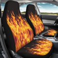 thumbnail image 4 of POLERO Flaming Fire Print Vehicle Seat Covers for Truck, 2pcs/Set Stretch Front Seat Cover Stretchable Easy Install Auto Seat Cover, 4 of 9