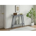 thumbnail image 2 of Kings Brand Furniture Conway Console Table - Functional Narrow Wood Accent Entryway Table with Storage Shelf for Hallway, Front Hall, Entryway, Living Room, Kitchen (Gray), 2 of 6