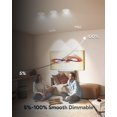 thumbnail image 4 of Adetu Luces LED empotrables con gimbal de 4", ajustables 360°, paquete de 12, 4 of 8