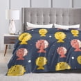 thumbnail image 4 of Kll Fleece Blanket Plush Throw Blanket Cute Puffer Fish,Soft Fuzzy Cozy Flannel Blanket For Couch Sofa Bed.(80"X60"), 4 of 9