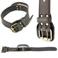 thumbnail image 3 of Genuine Real LEATHER Dog Collar with Handle 1.6" Width HEAVY DUTY for Medium and Large Pet sz M: Neck 12" - 14", 3 of 4