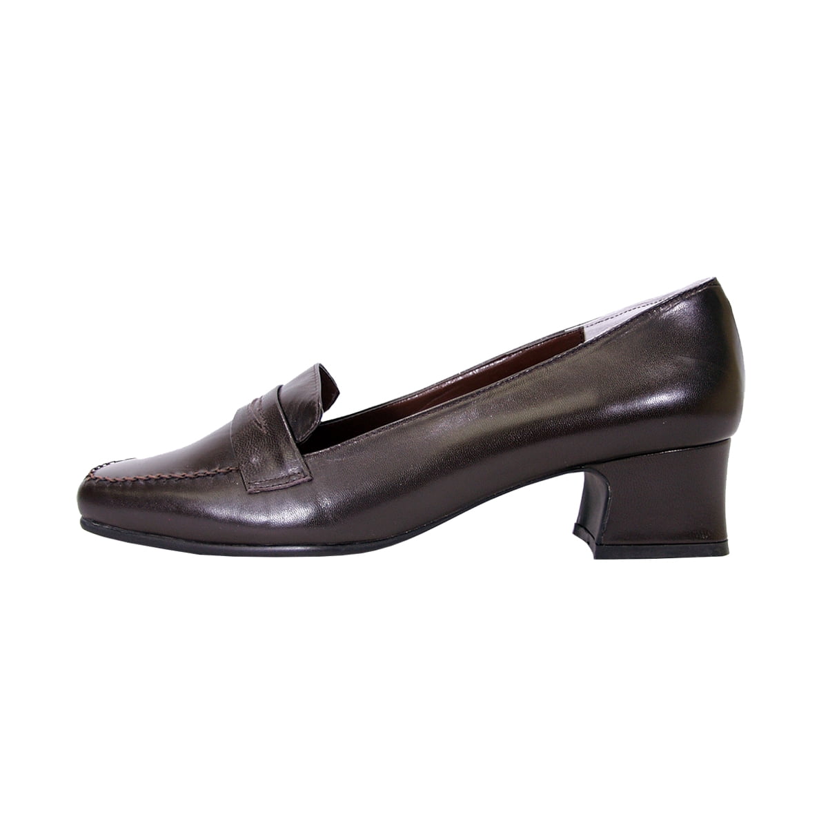 PEERAGE Ida Women Extra Wide Width Penny Loafers BROWN 6