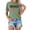 Light Green, variant on Firefighter Wife Graphic Tees for Women 2026 Summer Short Sleeve Crewneck Tshirt
