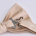 thumbnail image 4 of LAICAIW Mens Solid Color Double Fold Pre-tied Bow Tie and Pocket Square Set, 4 of 7