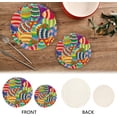 thumbnail image 3 of SKYSONIC Colorful Eggs Pot Holders Trivets, 2 Pcs Heat Resistant Trivets,Easter Background Cotton Thread Weave Mats for Hot Pads Pans Pot Bowl Teapot for Kitchen Decor, 3 of 7
