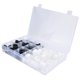 thumbnail image 2 of Kit surtido de tapas de tornillos para tuercas hexagonales, 300 Uds., M4, M5, M6, M8, M10, M12, 6 tamaños, negro y blanco, 2 of 5