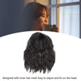 thumbnail image 4 of Peluca rizada hasta los hombros flequillo de aire suave resistente al calor elegante peluca ondulada corta negra de moda para eventos de cosplay para dama ANGGREK Otros, 4 of 8