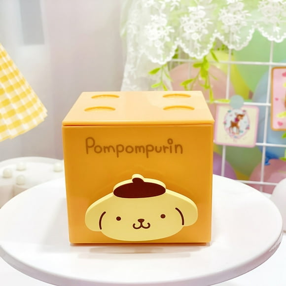 ZOUSSIQI Table Top Storage Box Cartoon Square Shape Stackable Clutter Container Boxes for Bedroom Type4 JU316-13980