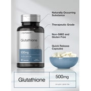 Glutathione | 500mg | 60 Capsules | Non-GMO and Gluten Free Supplement | by Horbaach